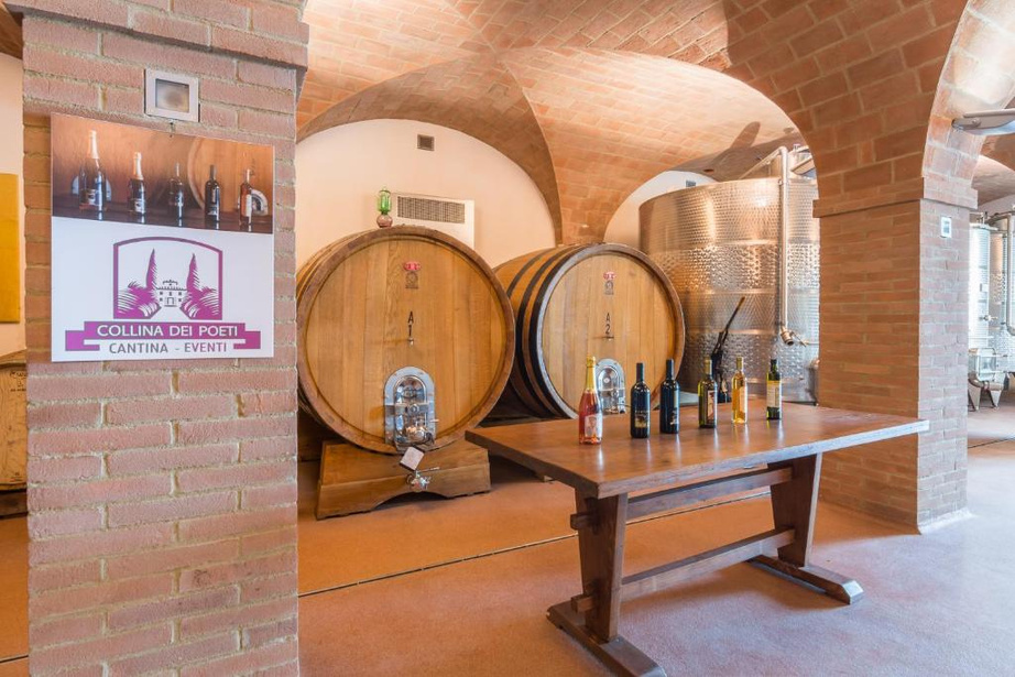 Cantina con botti di rovere